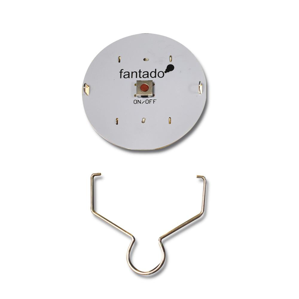 6-Pack OmniDisk Low Profile LED Hanging Light For Paper Lanterns, Cool White (Battery Powered) - Luna Bazaar | Boho &amp; Vintage Style Decor
