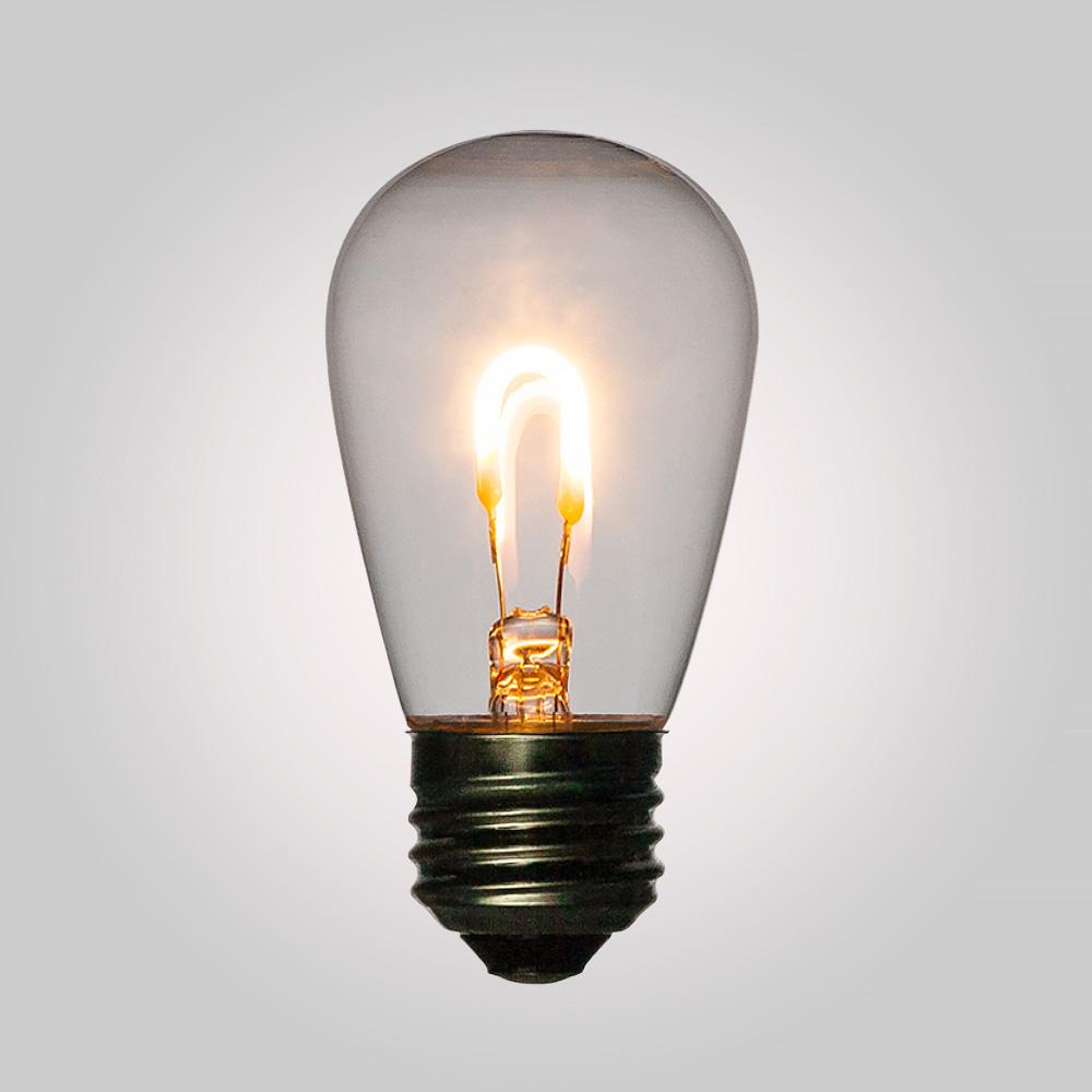 LED Filament S14 Shatterproof Energy Saving Light Bulb, Dimmable, 1W, E26 Medium Base - LunaBazaar - Discover. Decorate. Celebrate.