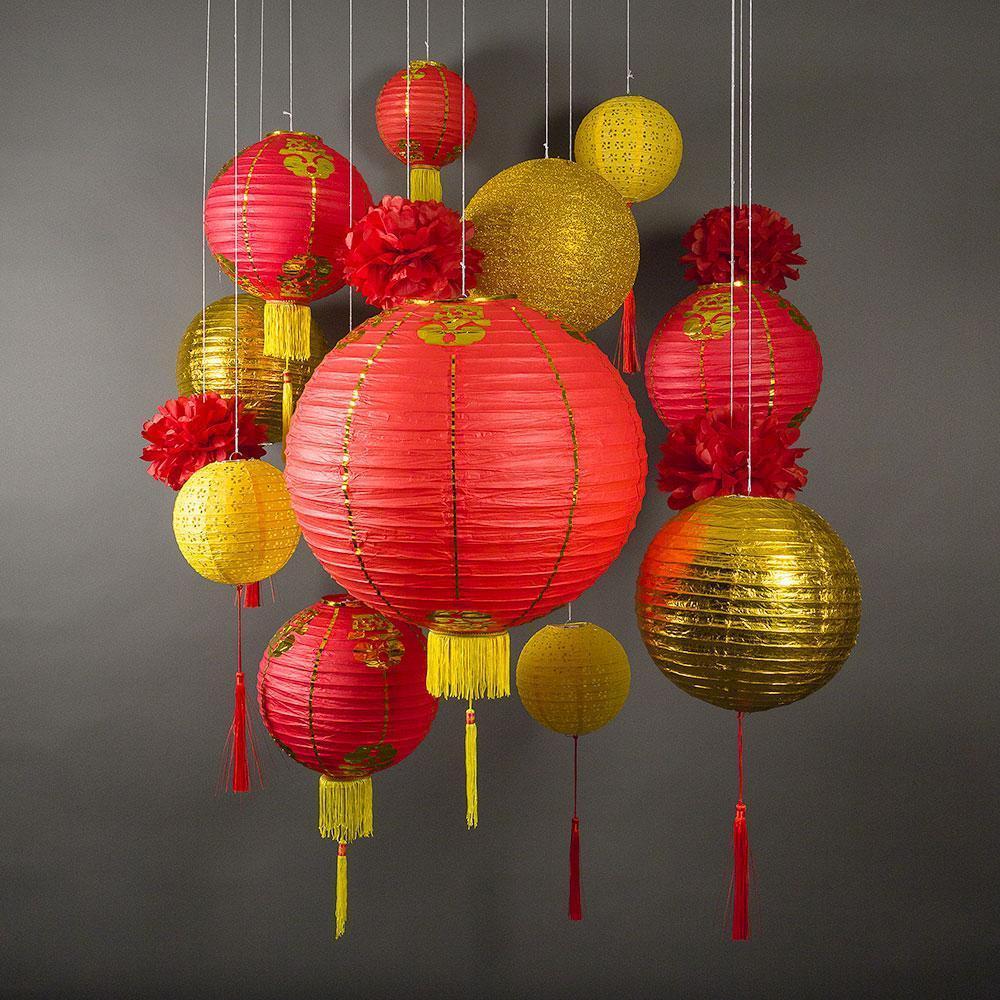 Traditional Chinese Lanterns w/ Tassels