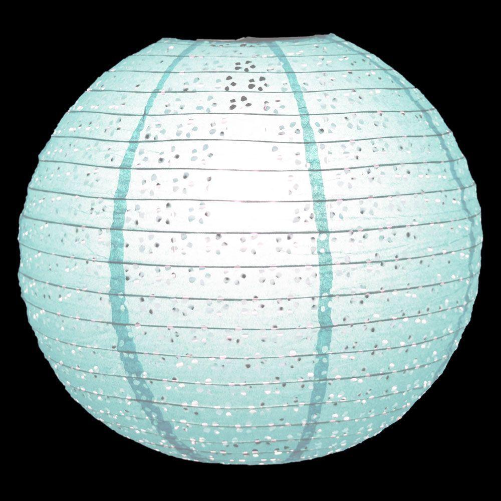 16-Inch Round-shape Eyelet Paper Lanterns