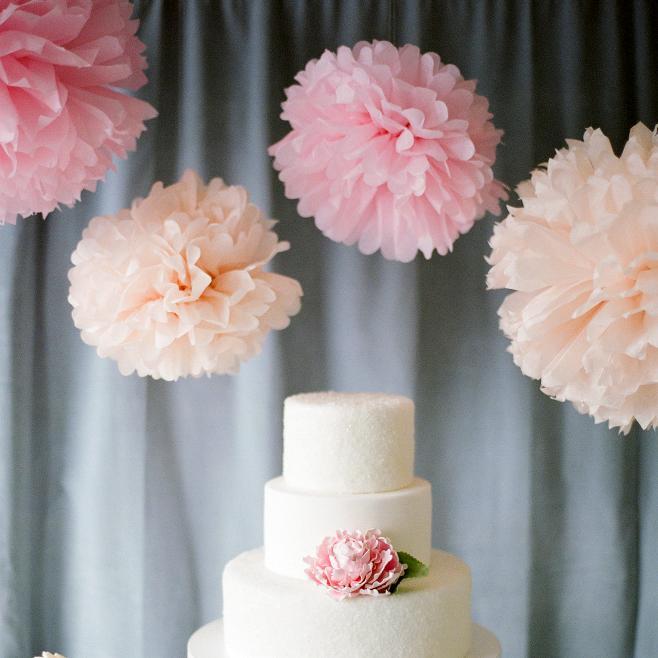 Tissue Paper Pom Poms