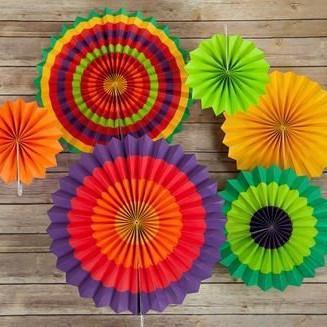 Pinwheel Paper Flower Decors