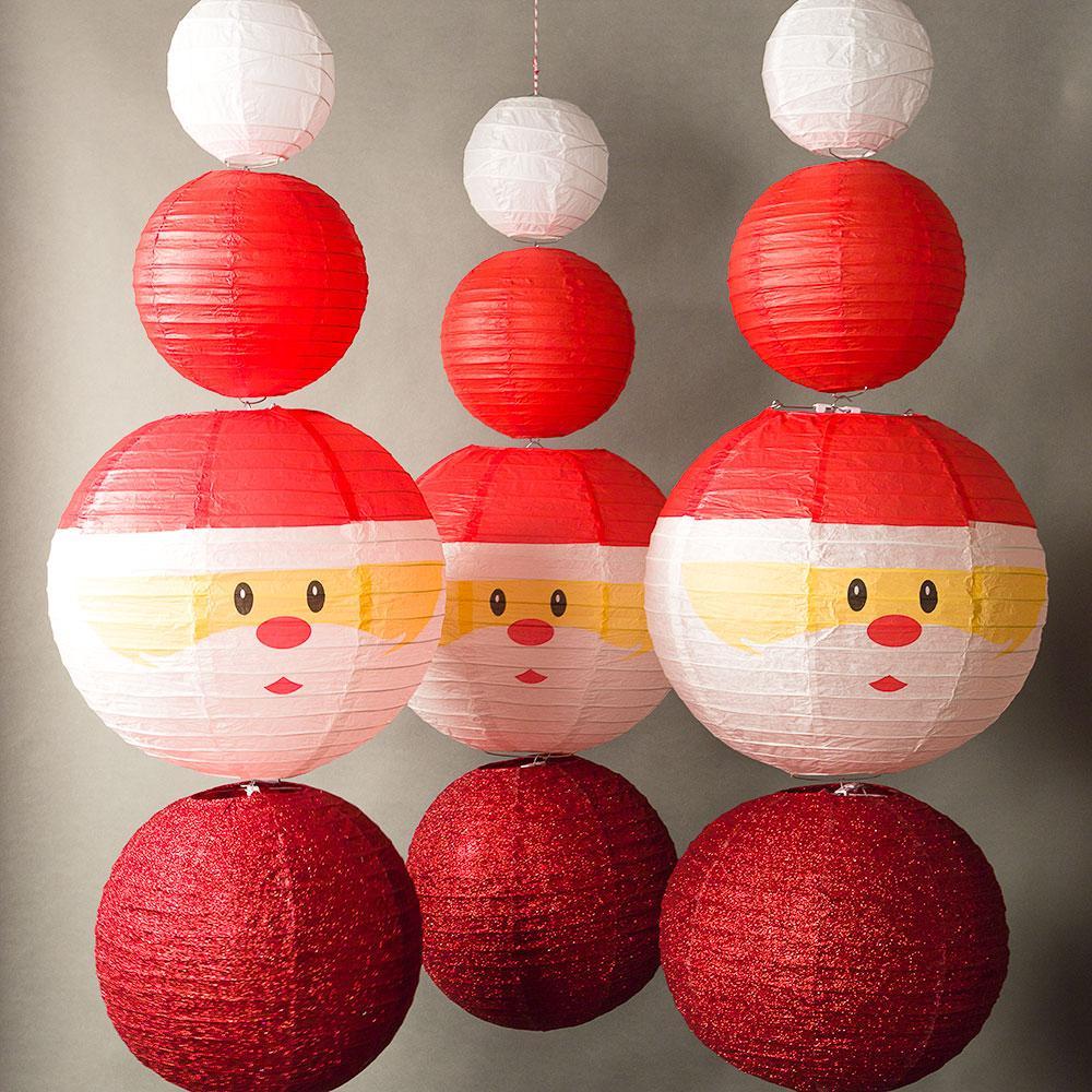 Christmas Holiday Theme Paper Lanterns