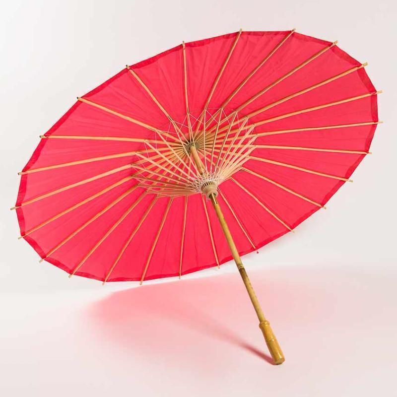 Paper Parasols in Solid Colors & Assorted Sizes
