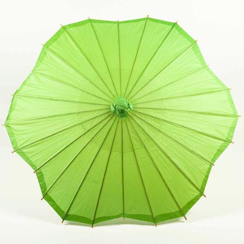 Solid Color Scalloped Shaped Parasols