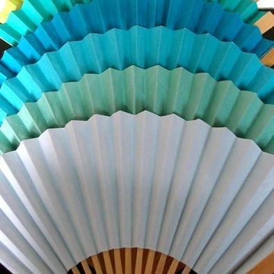 Solid Color Folding Hand Fans