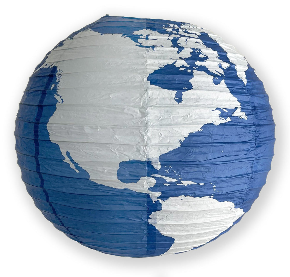 16" World Earth Globe Paper Lantern - Luna Bazaar | Boho & Vintage Style Decor