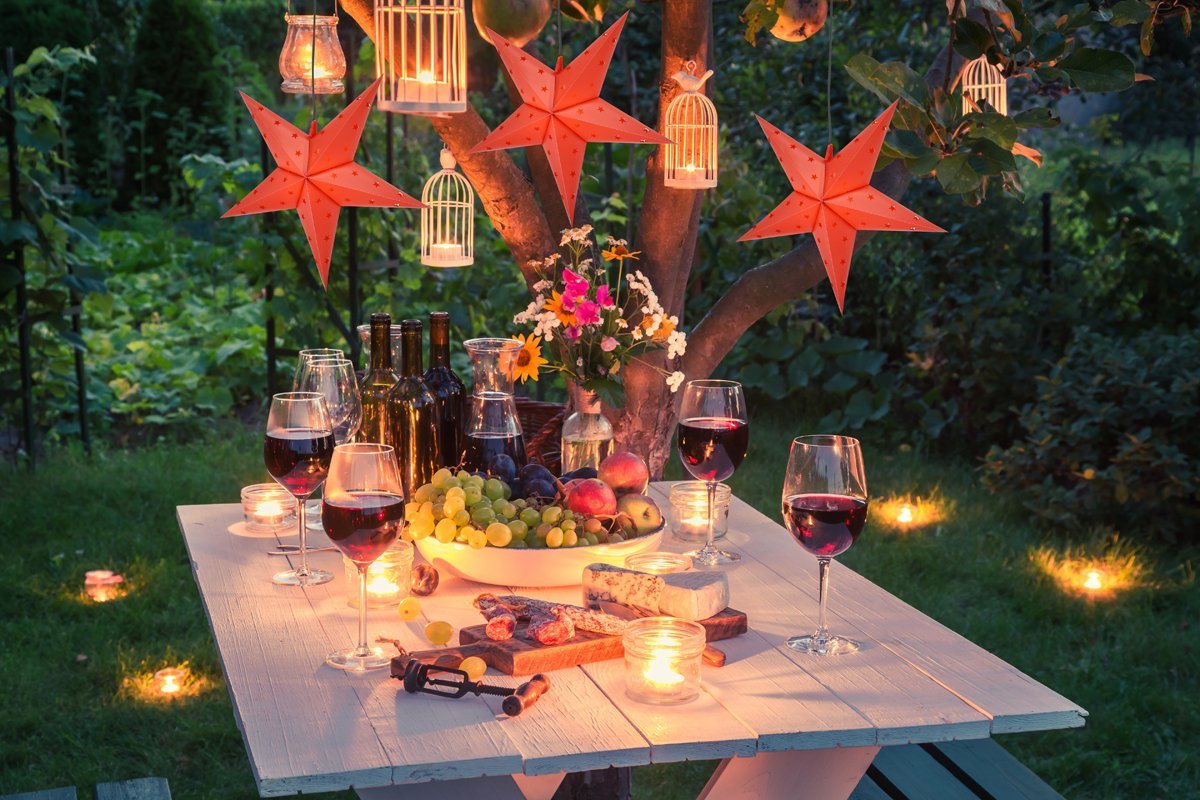 20" Red Weatherproof Star Lantern Lamp, Hanging Decoration - PaperLanternStore.com - Paper Lanterns, Decor, Party Lights & More