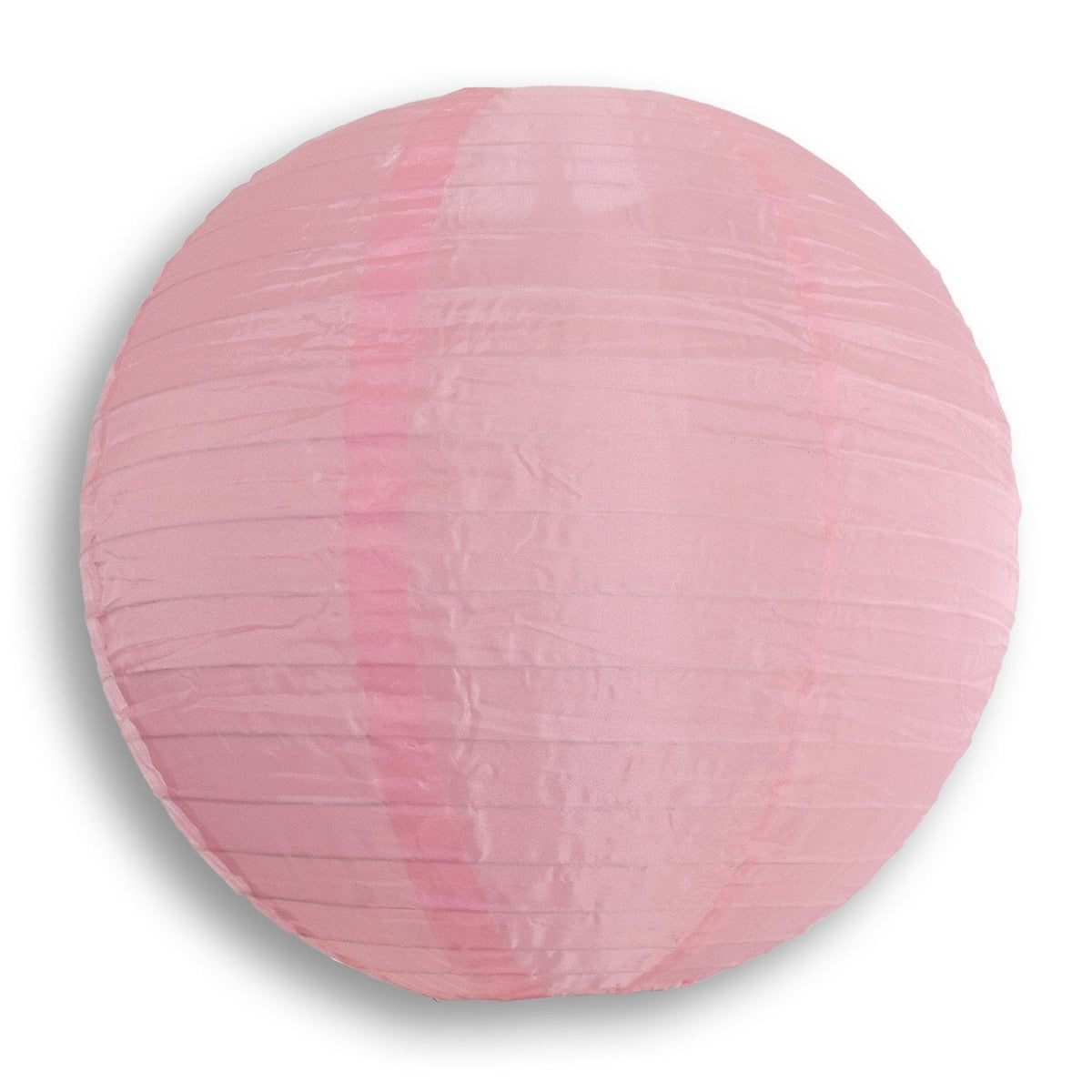 36" Pink Jumbo Shimmering Nylon Lantern, Even Ribbing, Durable, Dry Outdoor Hanging Decoration