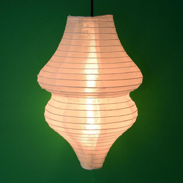 Jumbo White Beehive Unique Shaped Shimmering Nylon Lantern, 24-inch x 30-inch