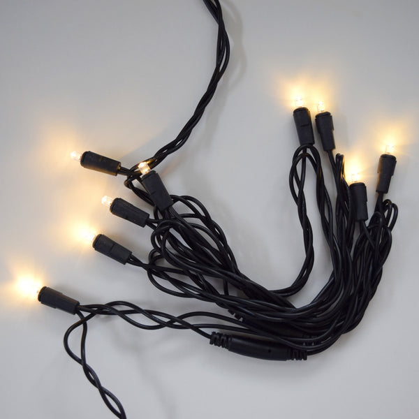 10 Indoor LED Mini String Lights, 8.35 FT Black Cord - Luna Bazaar ...