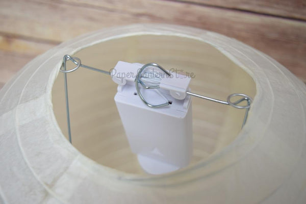 30" Silver Jumbo Round Paper Lantern, Even Ribbing, Chinese Hanging Wedding & Party Decoration