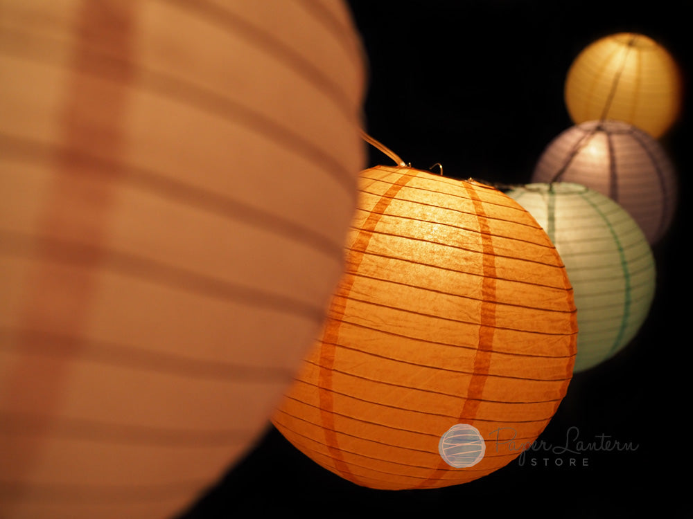 Easter / Baby Shower Pastel Lantern String Light COMBO Kit (21 FT) - PaperLanternStore.com - Paper Lanterns, Decor, Party Lights & More
