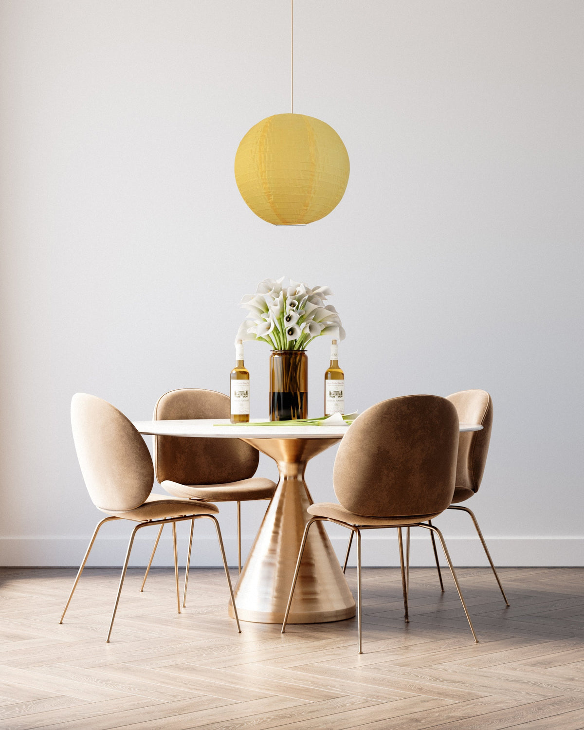 30" Golden Yellow Jumbo Shimmering Nylon Lantern, Even Ribbing, Durable, Dry Outdoor Hanging Decoration
