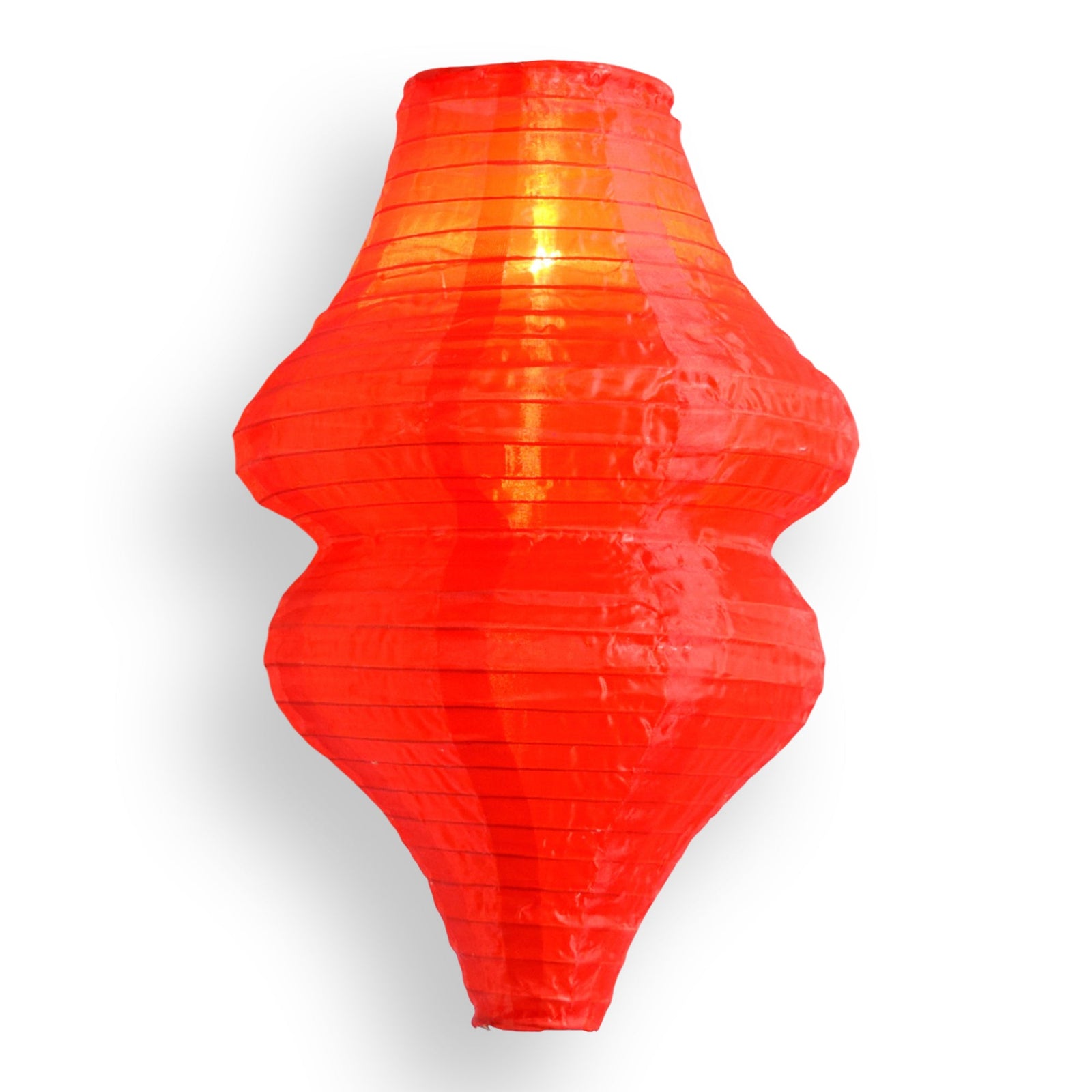 Red Beehive Unique Shaped Nylon Lantern, 10-inch x 14-inch - Luna Bazaar | Boho & Vintage Style Decor