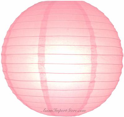 MoonBright 12&quot; Pink Paper Lantern Outdoor String Light Set (10-Pack Combo Kit) - Luna Bazaar | Boho &amp; Vintage Style Decor