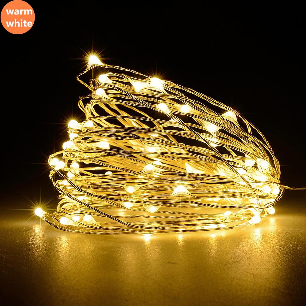 33 FT 100 Warm White LED Waterproof Micro Fairy String Lights with AC Plug-In Power - Luna Bazaar | Boho & Vintage Style Decor