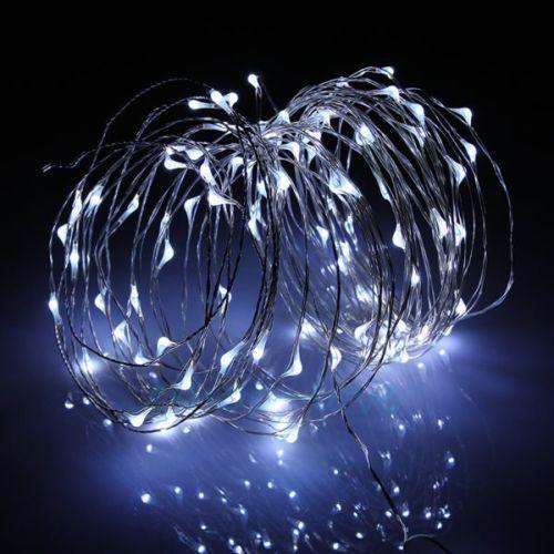 33 FT 100 Cool White LED Waterproof Micro Fairy String Lights with AC Plug-In Power - Luna Bazaar | Boho &amp; Vintage Style Decor