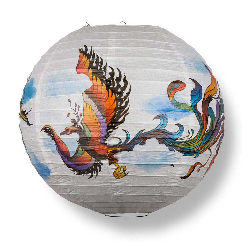 14 Inch Flying Phoenix Paper Lantern - Luna Bazaar | Boho &amp; Vintage Style Decor