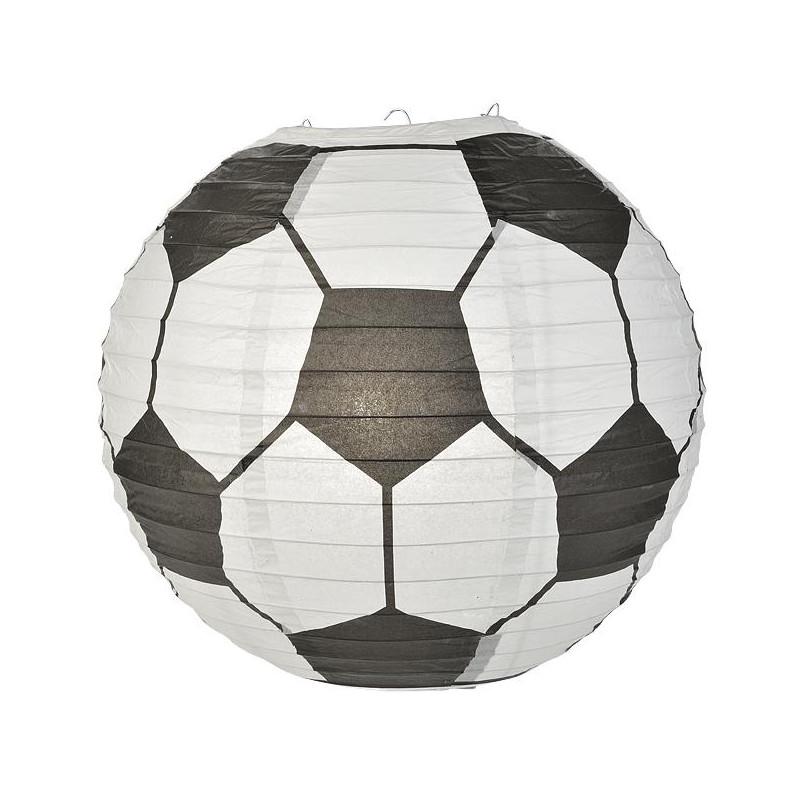 Soccer Ball / Futbol Paper Lantern Shaped Sports Hanging Decoration - Luna Bazaar | Boho &amp; Vintage Style Decor