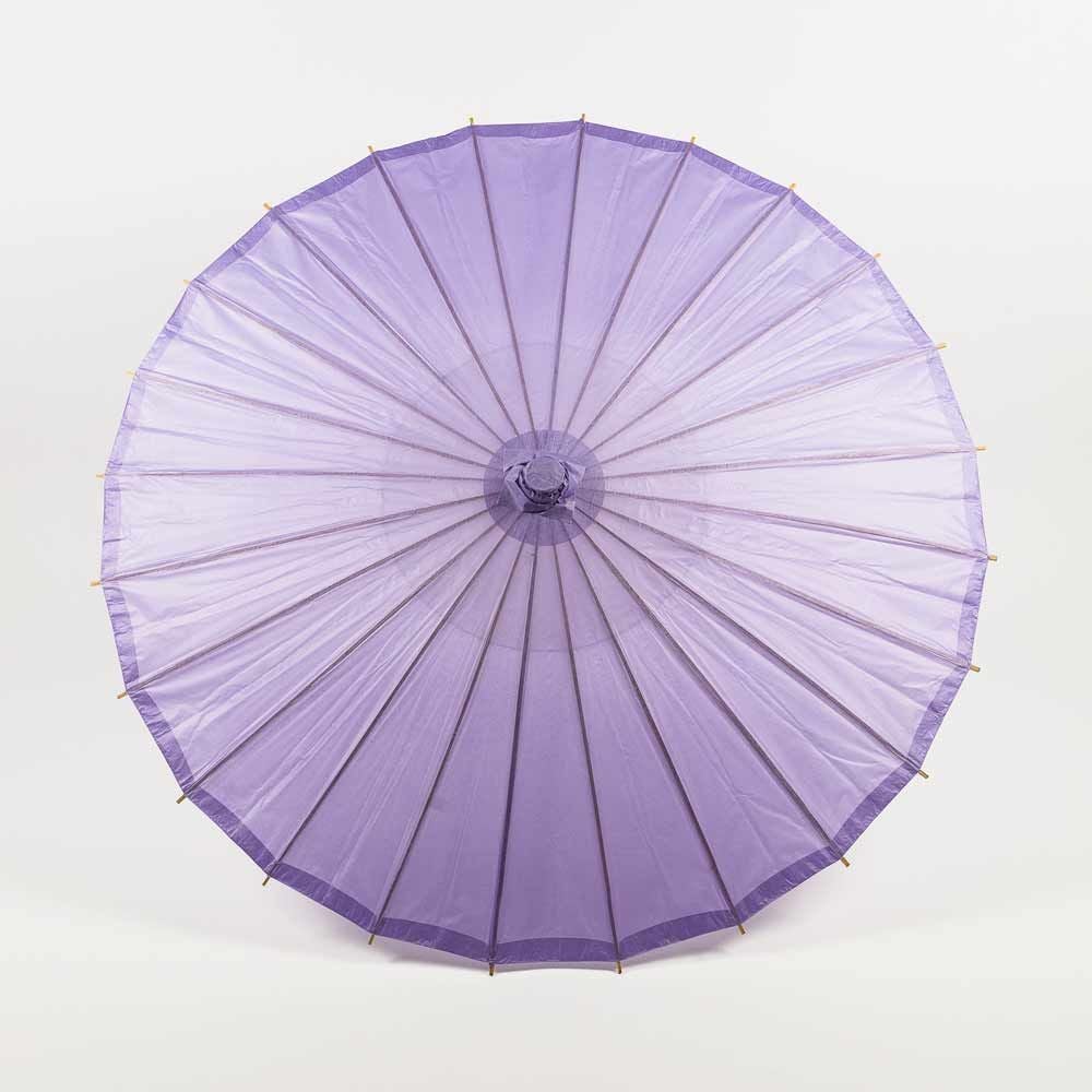 BULK PACK (6-Pack) 32 Inch Lavender Paper Parasol Umbrella with Elegant Handle