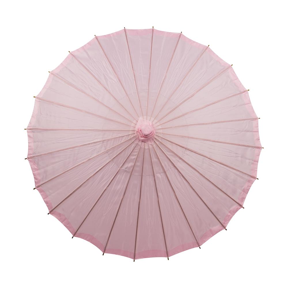 32 Inch Pink Parasol Umbrella, Premium Nylon with Elegant Handle - Luna Bazaar | Boho &amp; Vintage Style Decor