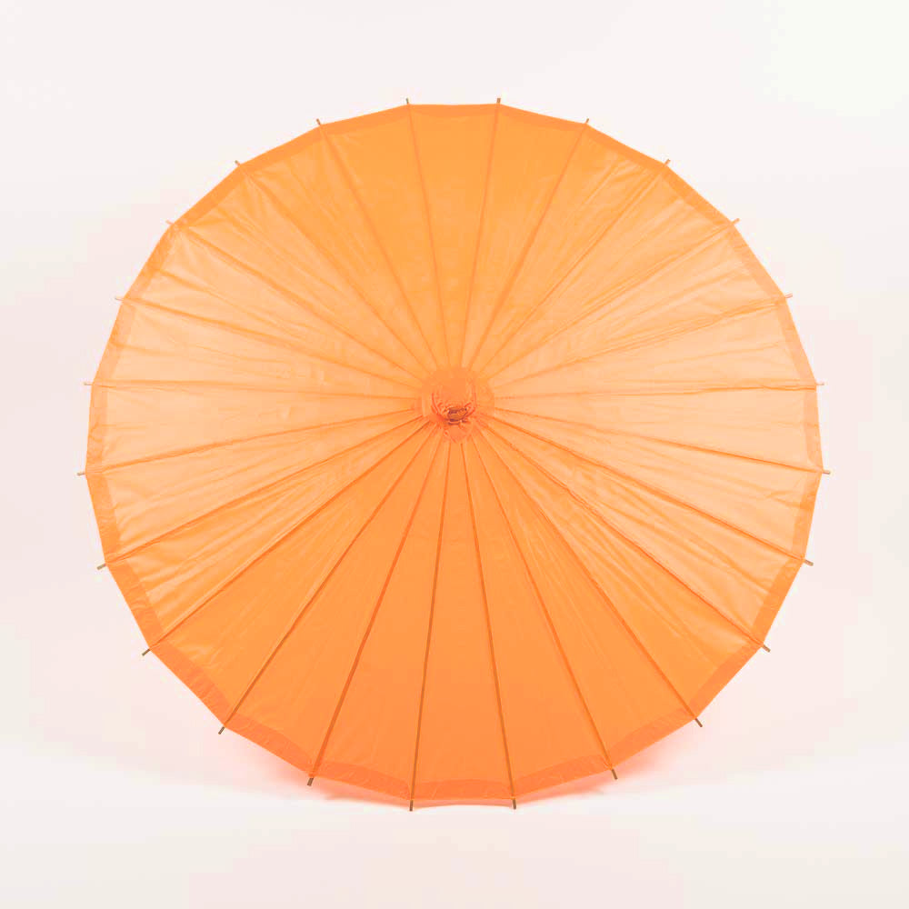 32 Inch Orange Paper Parasol Umbrella - LunaBazaar.com - Discover.Decorate. Celebrate.