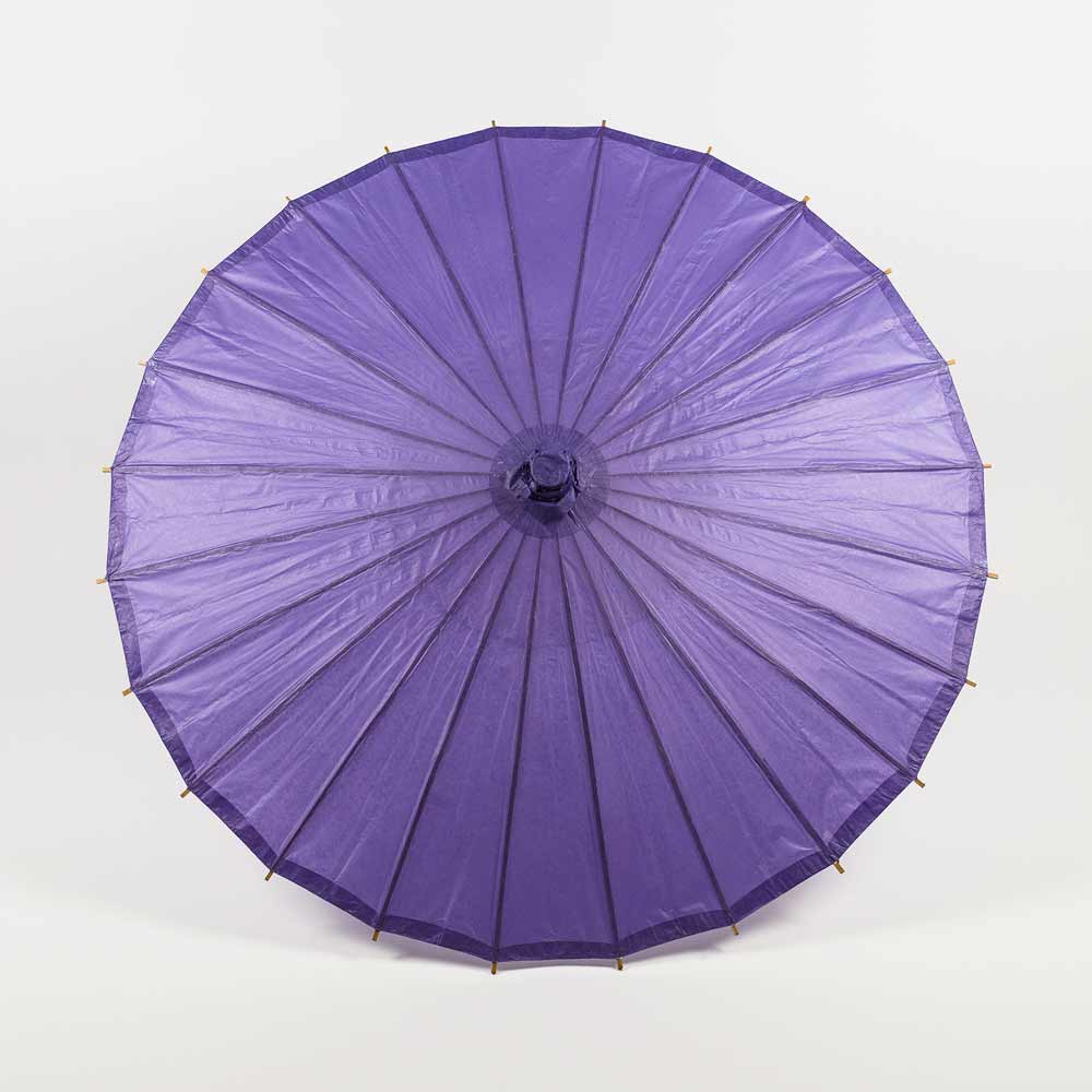 32 Inch Purple Paper Paper Parasol Umbrella - LunaBazaar.com - Discover.Decorate. Celebrate.