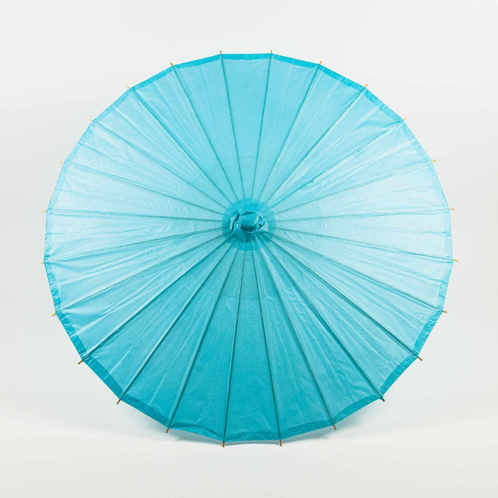 32 Inch Water Blue Paper Parasol Umbrella - LunaBazaar.com - Discover.Decorate. Celebrate.