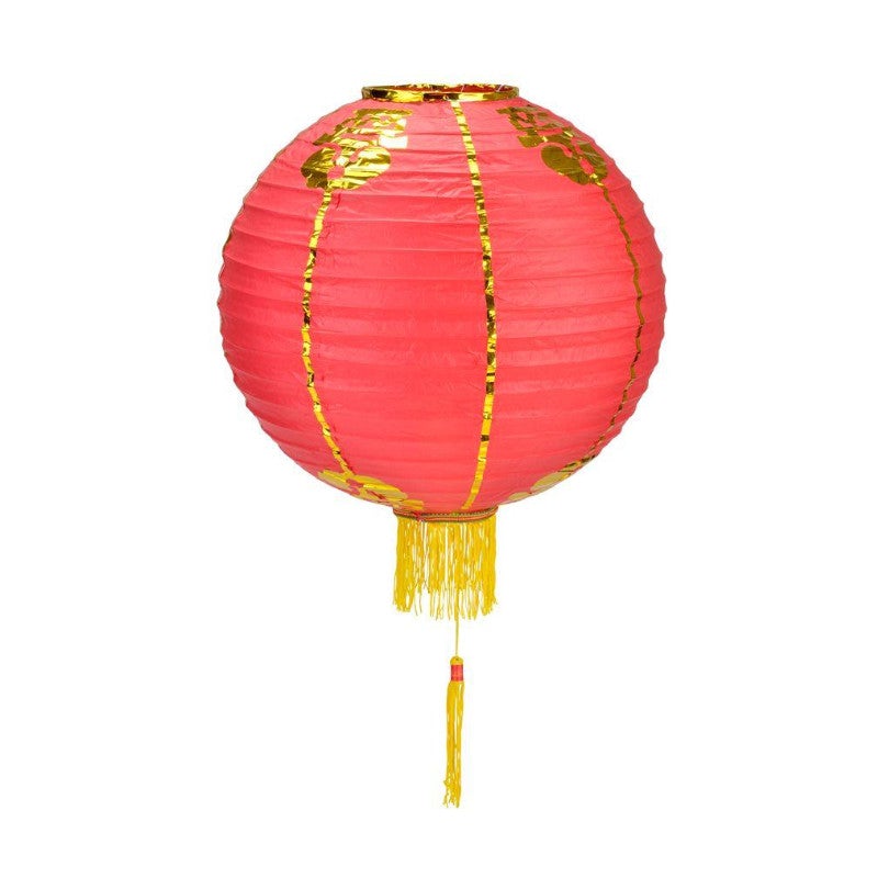 30&quot; Jumbo Traditional Chinese New Year Lantern with Tassel - Luna Bazaar | Boho &amp; Vintage Style Decor