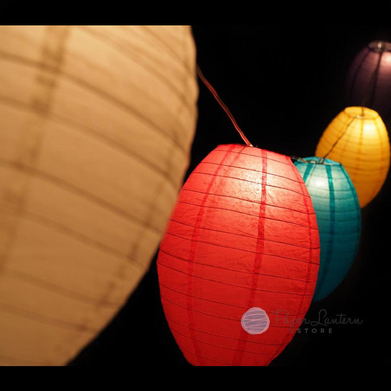 14&quot; Easter Egg / Baby Shower Vibrant Lantern String Light COMBO Kit (21 FT) - LunaBazaar.com - Discover. Decorate. Celebrate.