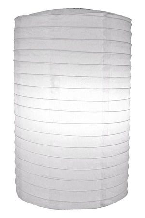8 Inch Battery Operated Paper Lantern White - Party Brights