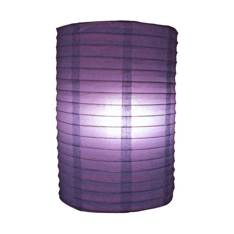 8&quot; Dark Purple Cylinder Paper Lantern - Luna Bazaar | Boho &amp; Vintage Style Decor
