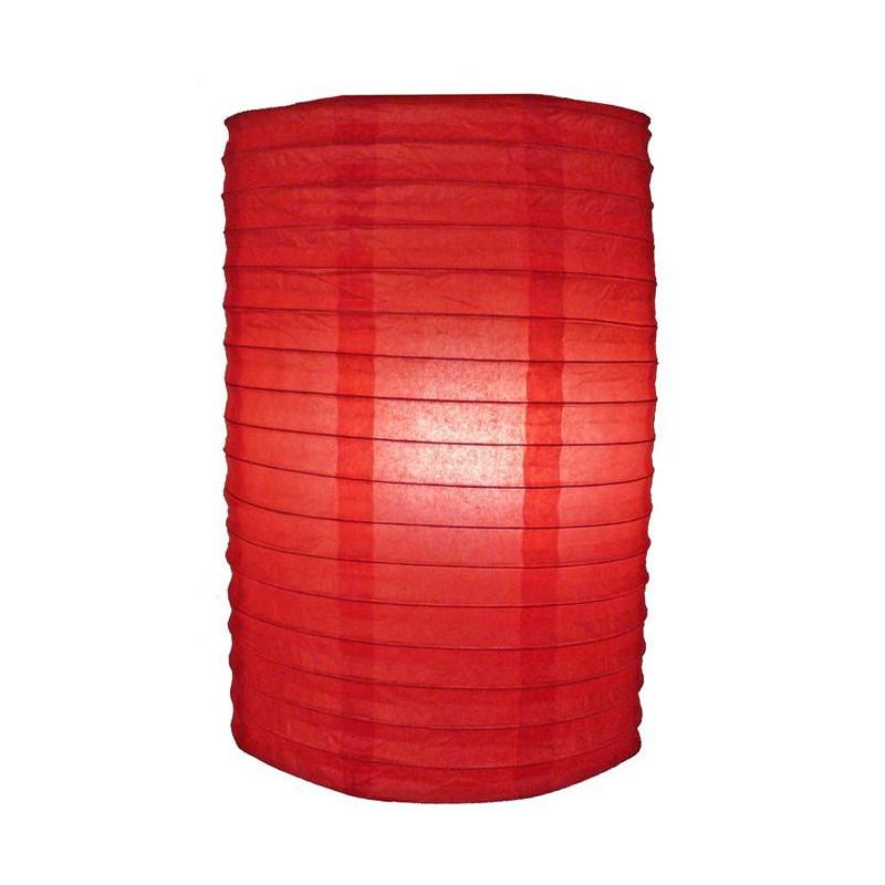 8&quot; Red Cylinder Paper Lantern - Luna Bazaar | Boho &amp; Vintage Style Decor