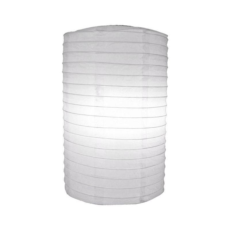 8 Inch White Cylinder Paper Lantern - LunaBaar.com - Discover. Decorate. Celebrate.