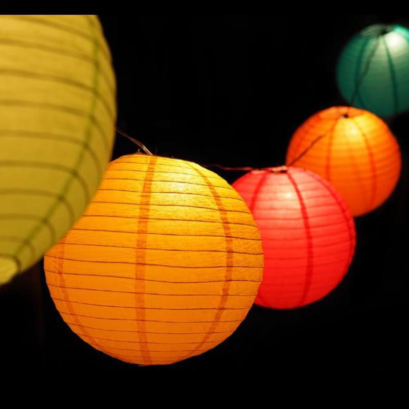 12&quot; Cinco de Mayo / Fiesta Paper Lantern String Light COMBO Kit for Parties, Birthdays and any occasion(31 FT) - LunaBazaar - Discover. Decorate. Celebrate.