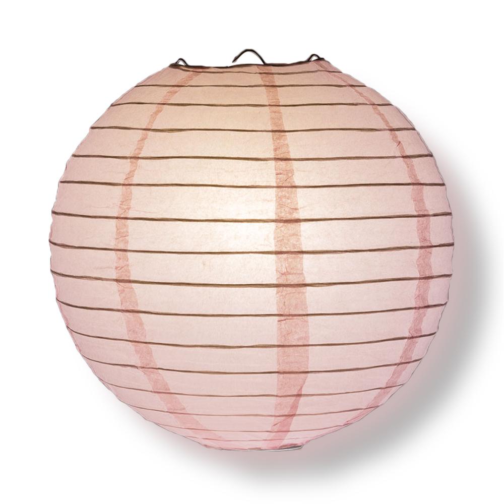 12-PC Pink Paper Lantern Decoration Set, 12/10/8-Inch - Luna Bazaar | Boho &amp; Vintage Style Decor