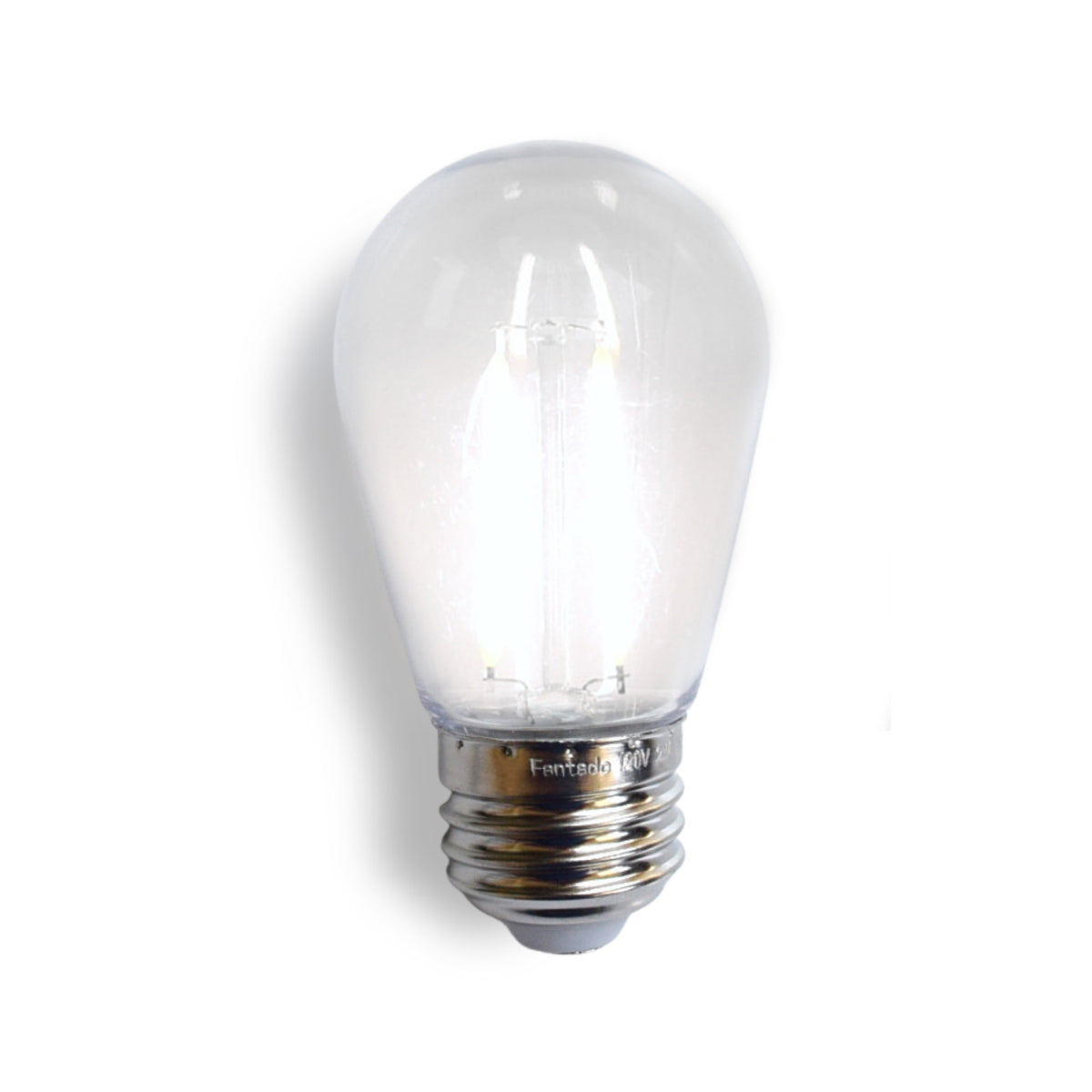 Cool White LED Filament S14 Shatterproof Energy Saving Light Bulb, Dimmable, 2W,  E26 Medium Base - Luna Bazaar | Boho &amp; Vintage Style Decor