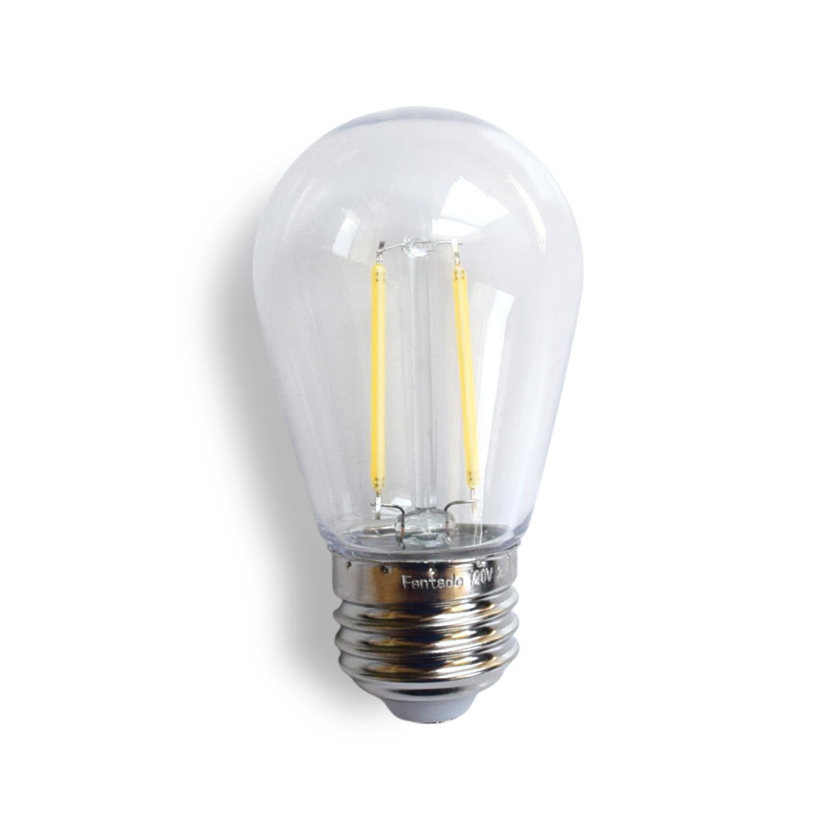 Cool White LED Filament S14 Shatterproof Energy Saving Light Bulb, Dimmable, 2W,  E26 Medium Base - Luna Bazaar | Boho &amp; Vintage Style Decor