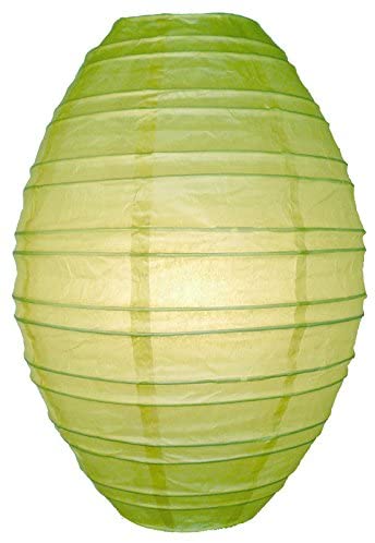CLOSEOUT Chartreuse Green Premium 10 Inch Cocoon Premium Paper Lantern Lamp Shade (10-inch) - Luna Bazaar | Boho &amp; Vintage Style Decor