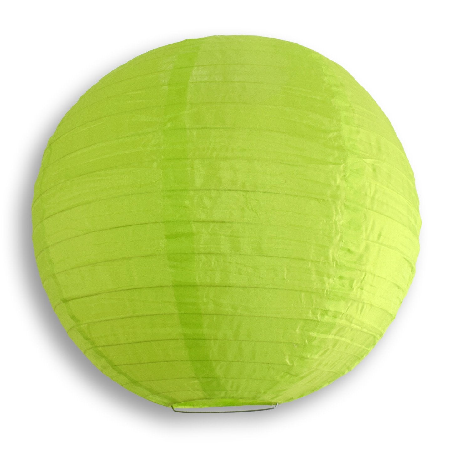 10 Inch Apple Green Shimmering Nylon Lantern - Luna Bazaar | Boho & Vintage Style Decor
