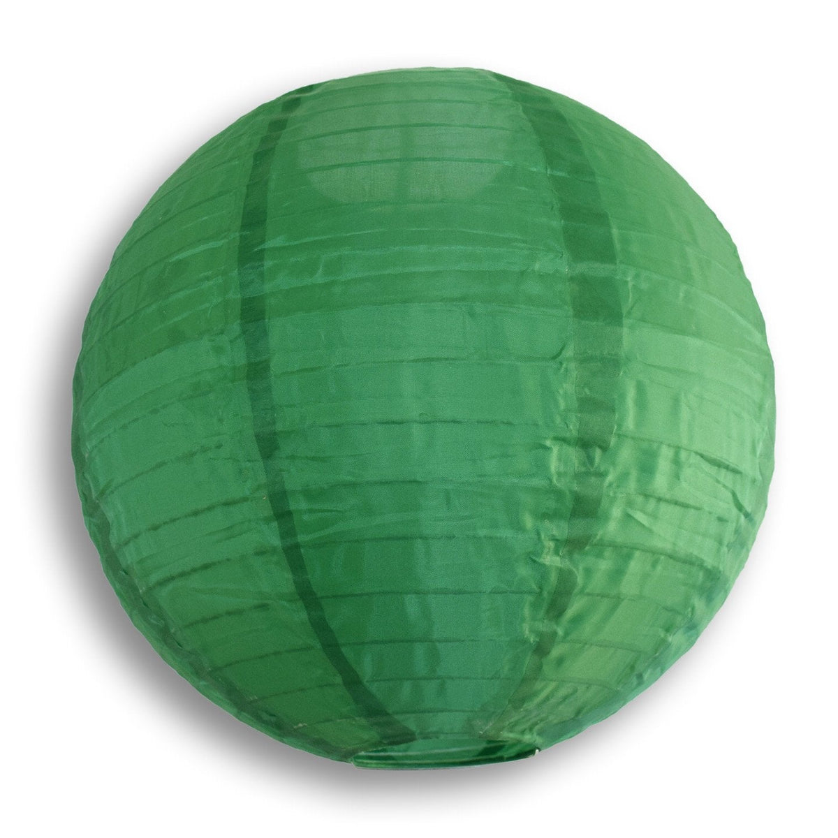 30&quot; Emerald Green Jumbo Shimmering Nylon Lantern, Even Ribbing, Durable, Dry Outdoor Hanging Decoration - Luna Bazaar | Boho &amp; Vintage Style Decor