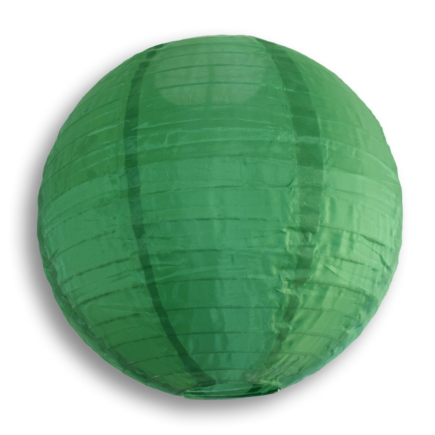 BLOWOUT 16 Inch Emerald Green Shimmering Nylon Lantern, Parallel Ribbing, Durable, Hanging Decoration - Luna Bazaar | Boho & Vintage Style Decor