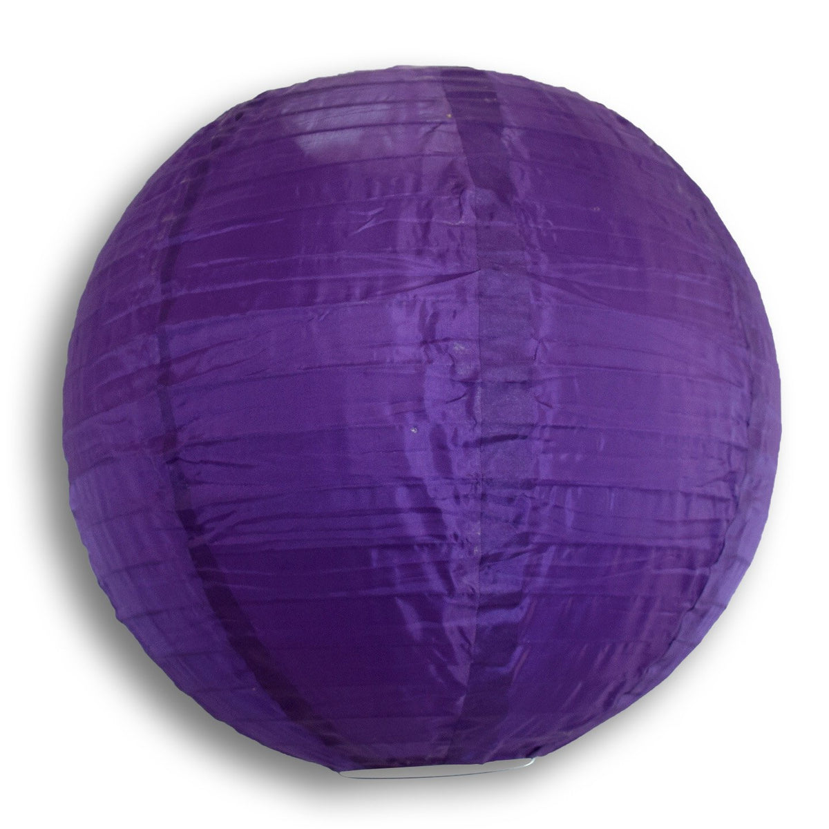 8 Inch Dark Purple Shimmering Nylon Lantern, Even Ribbing, Durable, Hanging - LunaBazaar.com - Discover. Celebrate. Decorate.