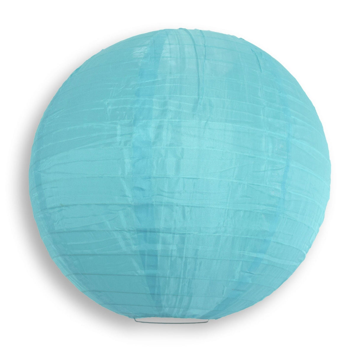 36&quot; Baby Blue Jumbo Shimmering Nylon Lantern, Even Ribbing, Durable, Dry Outdoor Hanging Decoration