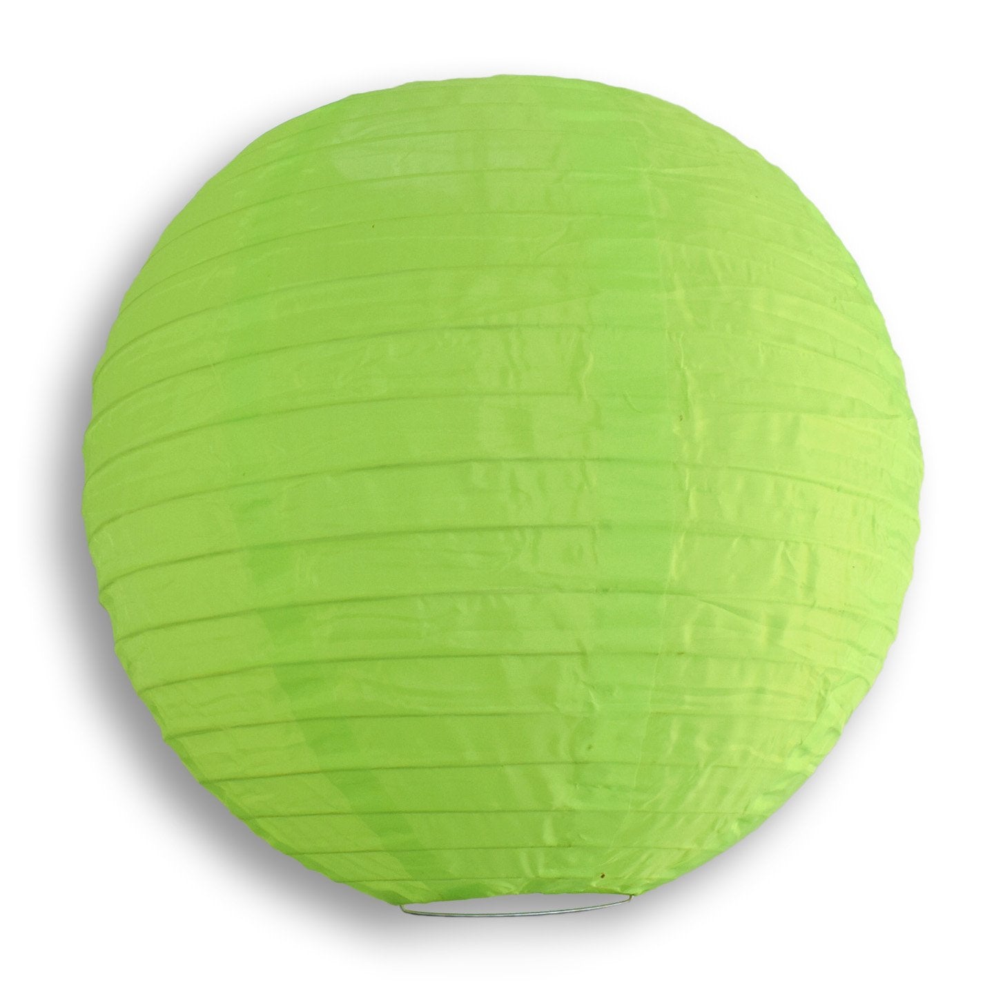 8 Inch Neon Green Shimmering Nylon Lantern - LunaBazaar.com - Discover. Celebrate. Decorate.