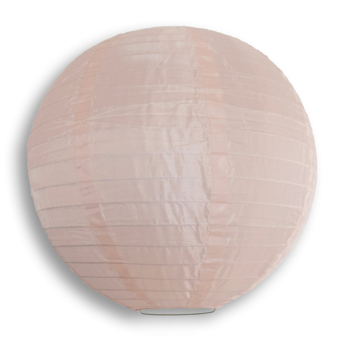 Rose Quartz Pink Shimmering Nylon Lantern, Parallel Ribbing, Durable, Hanging