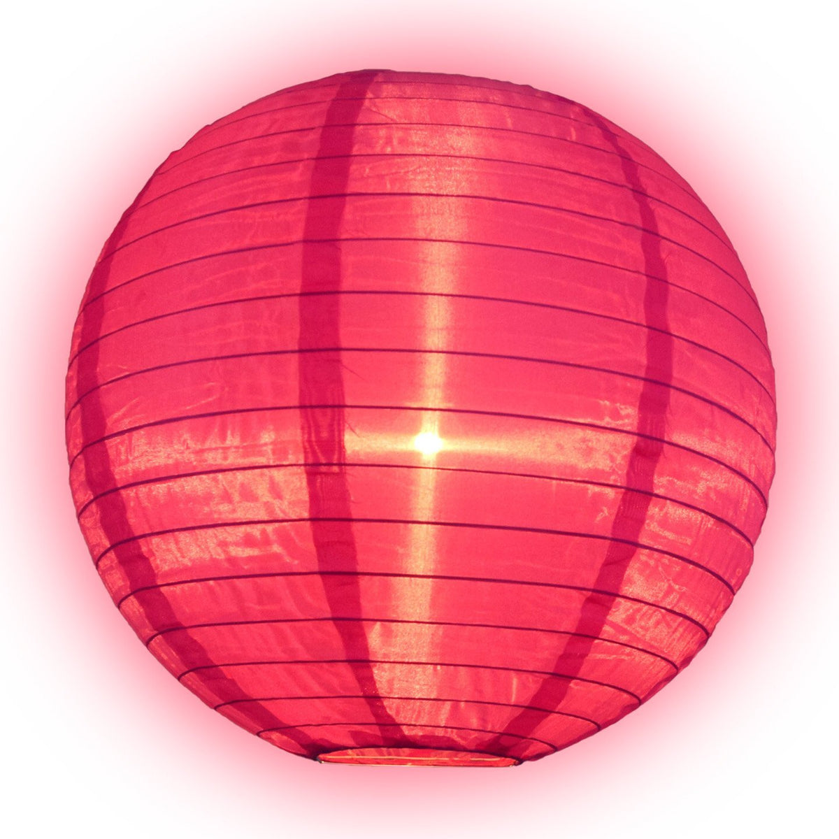 24 Inch Purple Shimmering Nylon Lantern, Even Ribbing, Durable, Hanging - LunaBazaar.com - Discover. Celebrate. Decorate.