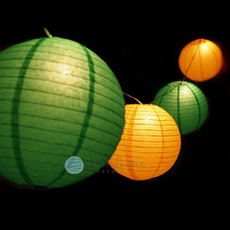 12&quot; St. Patrick&#39;s Day Paper Lantern String Light COMBO Kit (21 FT) - LunaBazaar.com - Discover. Decorate. Celebrate.