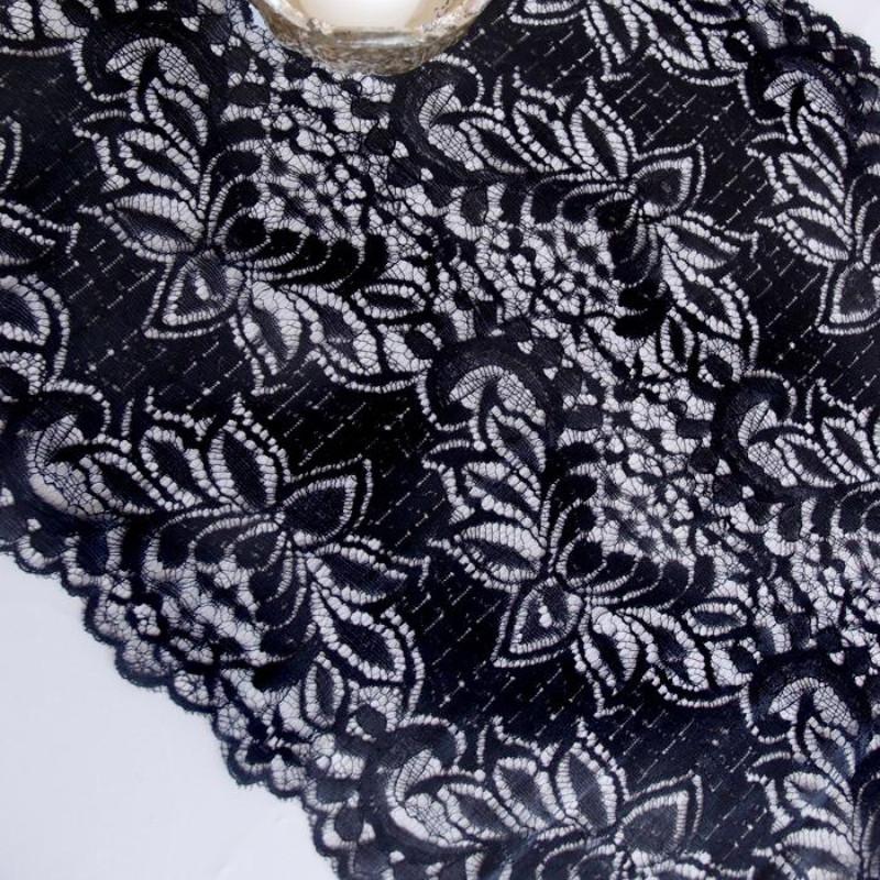 CLOSEOUT Vintage Black Lace Style No.1 Table Runner (12 x 108) - Luna Bazaar | Boho &amp; Vintage Style Decor